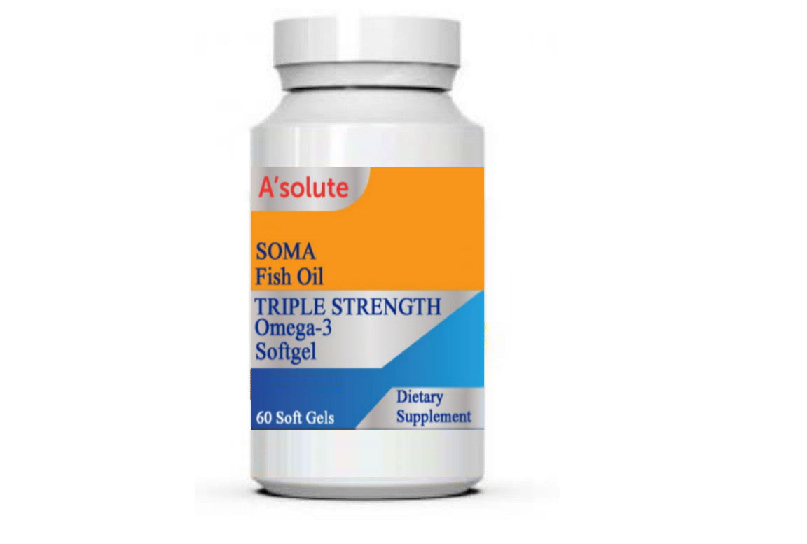 A'solute SOMA Fish Oil TRIPLE STRENGTH Omega-3 Softgel