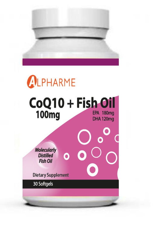 CoQ10 100mg + Fish Oil Softgels