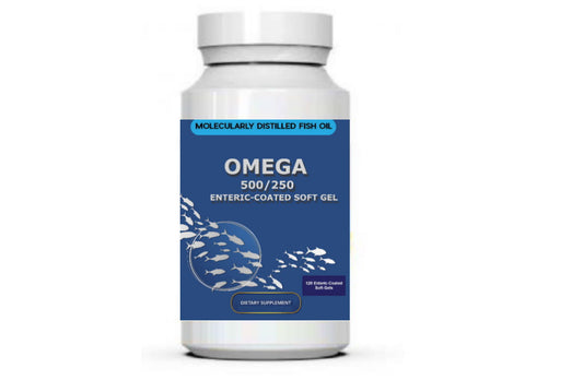 OMEGA 500/250 ENTERIC-COATED SOFT GEL