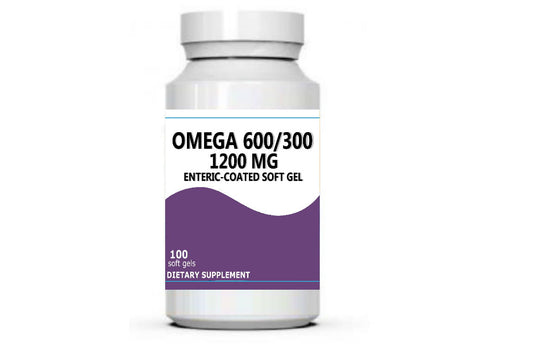 OMEGA 600/300 1200 MG ENTERIC-COATED SOFT GEL